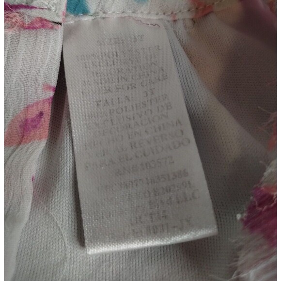 Blueberi Boulevard Pastel Colorful Floral Sleeveless Dress Girls Size 3T - Picture 10 of 10